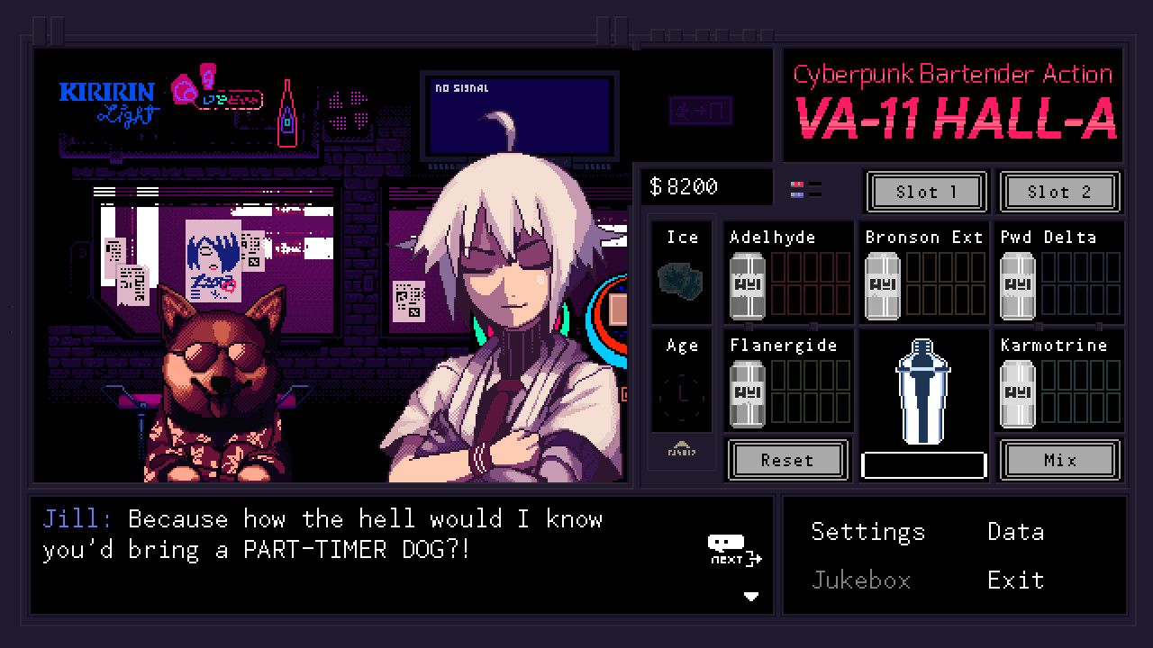 Va 11 hall a cyberpunk bartender action на русском фото 18