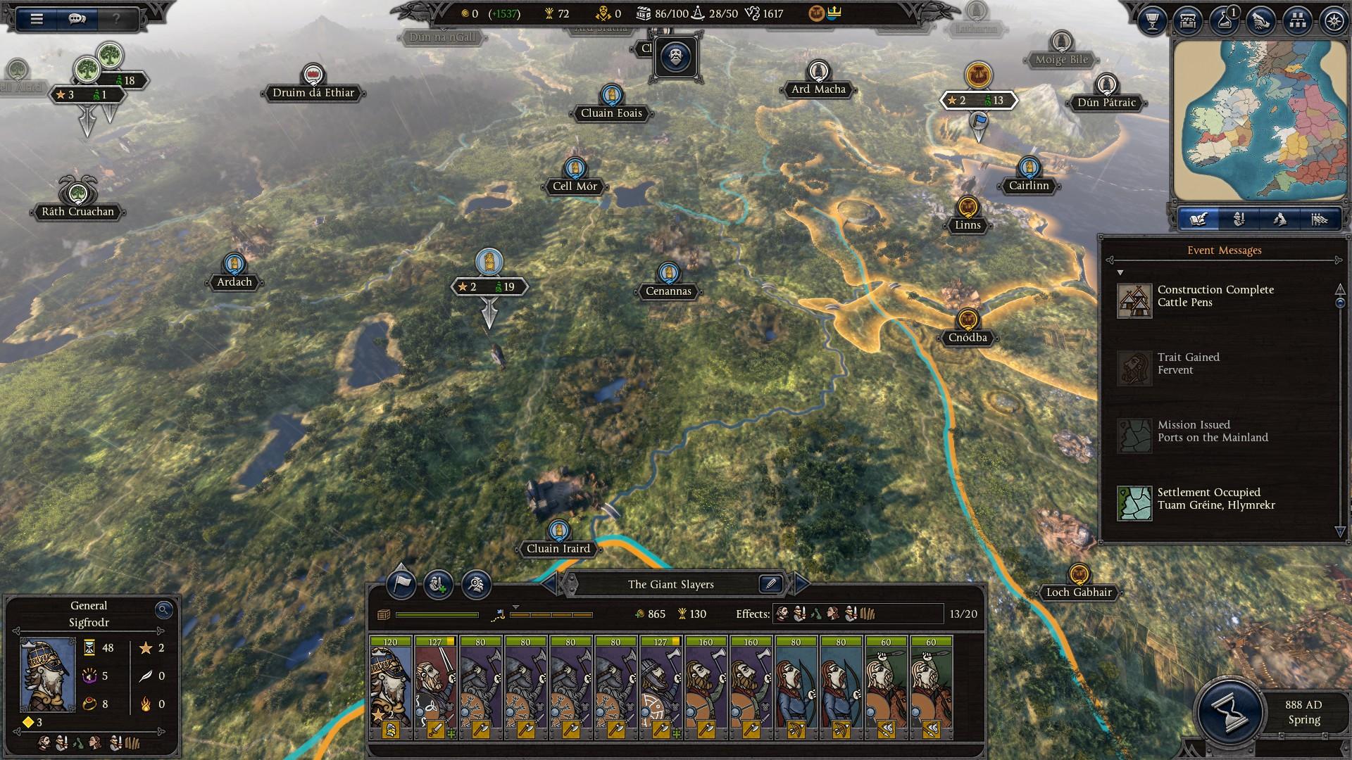 Total war saga thrones of britannia карта