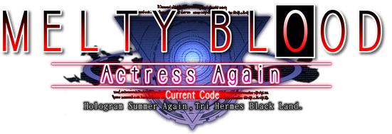 Melty Blood Actress Again Current Code Логотип