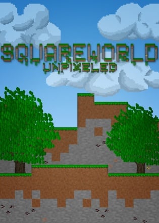 SquareWorld Unpixeled Постер