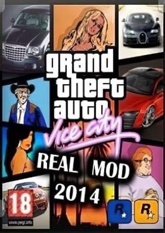 poster grand theft auto vice city real mod 2014