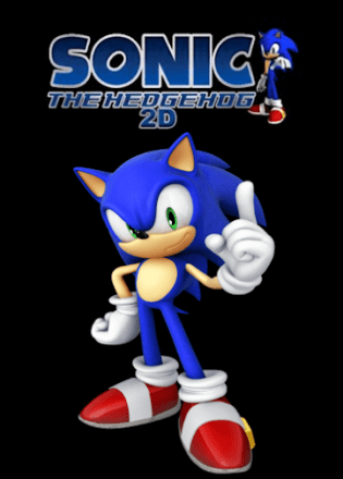 Sonic The Hedgehog 2D Постер