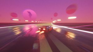 Скриншоты игры Vaporwave Drift